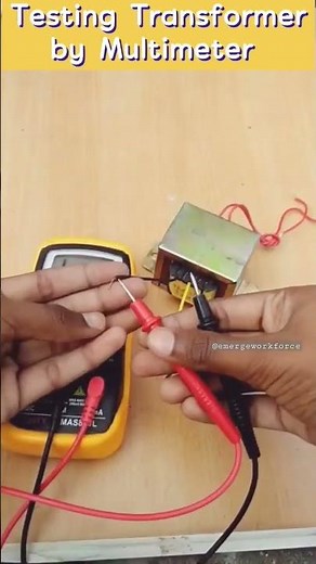Testing Transformer by Multimeter | #tranformer #testing #shorts