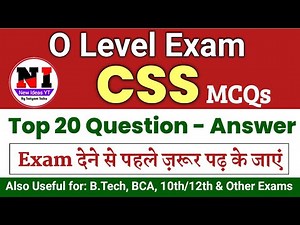 o level m2-r5 mcqs questions answers | #CSS [Cascading style sheets] | CSS MCQs Questions answers
