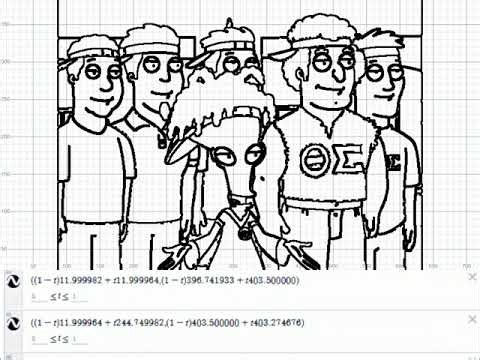 Using Desmos functions to recreate an animation. #mathart #draw #function #math