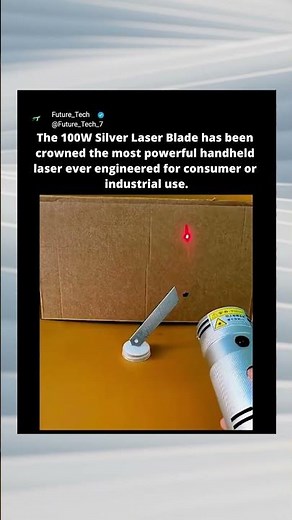 This Handheld Laser is LITERALLY a Lightsaber! 🤯🔦🔥 #shorts
