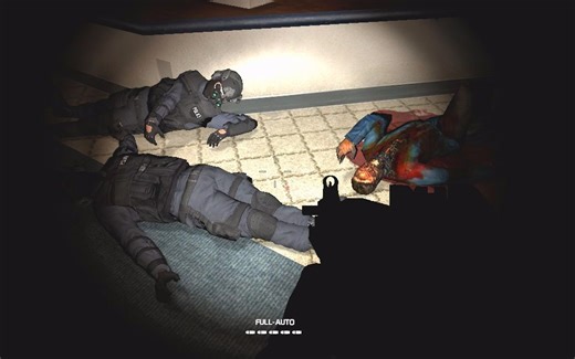 【GMOD】城市办公楼发生丧尸感染，警方进入办公大楼营救平民，遭遇变种丧尸袭击！ 美国警察、保安VS丧尸