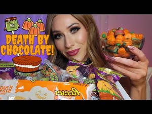 ASMR | Halloween Candy! 🎃🍫 *Mukbang* (unwrapping, crinkle, eating sounds)