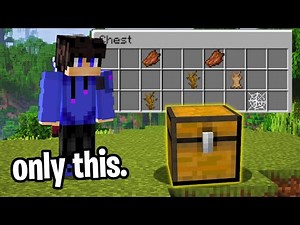 Can You Beat Minecraft With the Loot of ONLY ONE Chest?