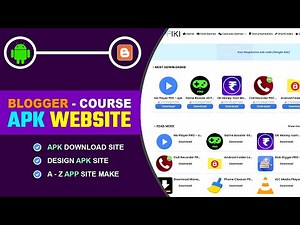 How To Create APK Website In Blogger [Full Course] 💥FREE