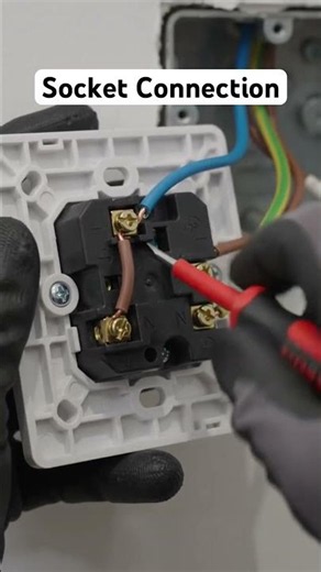Socket connection. #electrician #electricalengineering