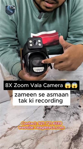 REAGLE TECH SECURITY SOLUTIONS on Instagram: "Best Camera 📸 Deals in both retail and wholesale All Over India Delivery 🚚 COD also available 2 lens 8X Zoom WiFi waterproof camera with: PTZ control WiFi and lan support 8X optical Zoom Motion Tracking water resistant feature 2 way communication day/ night colour vision loud alarm 🚨 for alerting strangers Two angle view covered Upto 128GB sd card support Good quality product less wiring and easy setup view area covered on mobile app from anywhere