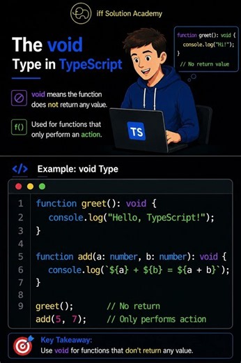 TypeScript for Playwright #12 | Void Type | TypeScript in 1 Minute