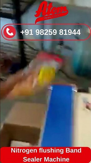 Nitrogen Flushing Band Sealer Machine 💨 Airtight Packaging Made Easy! #shorts