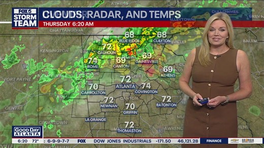 Metro Atlanta Weather: Rain expected Thursday; tropical wave moving west