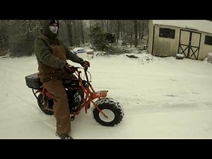 Mini Biking In The Snow
