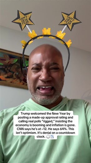 Trump Rings in the New Year With Fantasy Polls as Reality Shows a –12 Approval #foryou #fyp