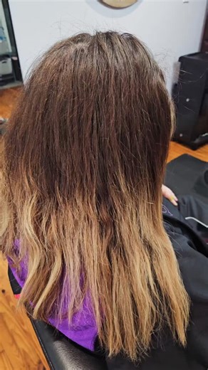 Hailey R. Stacy | Hair+Tattoo+PMU Artist |🌙☀️ on Instagram: "B E F ○ R E + A F T E R ✨️ R I C H • L○W Maintenance • BRuNeTTe• L○B 🤎🍂🍁 @amikapro picks 🧡 ▪︎Forget Frizz Shampoo + Conditioner ▪︎The Wizard detangling primer ▪︎Frizz-Me-Not Hydrating Anti-Frizz Treatment ▪︎Superfruit Star (2 pumps mixed before blowdry mids-ends, 2 pumps used on ends after @oliviagarden_int 1.75" NanoThermic Ceramic+Ion brush for blowout ✨️ . . #beforeandafter #beforeafter #transformation #hair #blondespecialist #