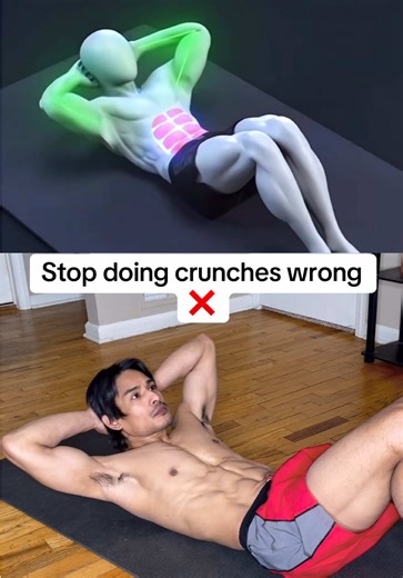 POV: You finally learned how to activate your abs 🍫 This is the secret to deep core engagement. Stop wasting time and try this crunch technique!👇 #crunches #absworkout #coreworkout #workouttips #fitness
