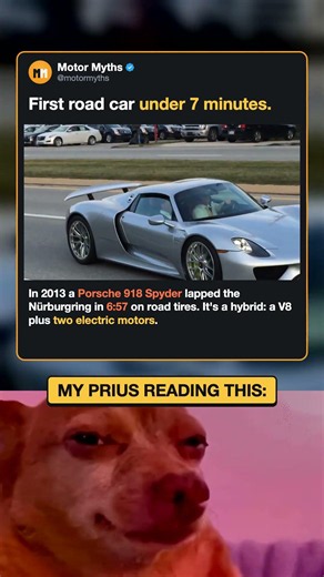 Porsche 918 Spyder: first road car under 7 minutes at the Ring ⏱️ #shorts #cars #porsche