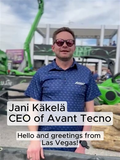 Greetings from Avant Tecno CEO Jani Käkelä, who is now in Las Vegas with the Avant team! If you’re visiting CONEXPO, stop by the Avant stand and see the action live. 💪 #CONEXPO #LasVegas #AvantTecno #AvantInUSA #AvantFamily #CompactPower #LoaderLife #AvantAroundTheWorld