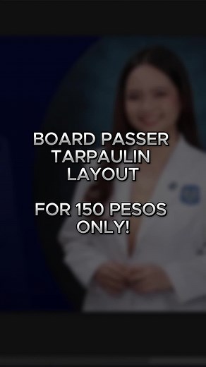 High-Quality Tarpaulin Layout for 150 Pesos! Avail Now!