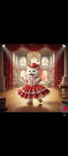 Dancing Kitten Bride & Groom Magic#viral #cat