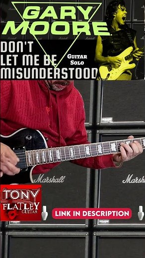 GARY MOORE - Don't Let Me Be Misunderstood - Guitar (solo) #short