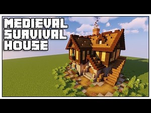 Minecraft Medieval Survival House Tutorial [Minecraft 1.14]