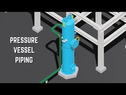 Piping Stress Analysis on Pressure Vessel-2 (How to make piping design on vertical pressure vessel?)