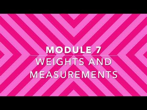 Module 7: Weights and Measurements