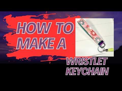 DIY Wristlet Keychain Tutorial #DIYWristlet #SewingTutorial #scrapbuster #SewingProject #foryou