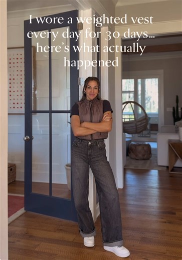 I wore the @Aion Gear weighted vest every day in January… Not just to work out, but to live my life. Carpool. Emails. Dishes. Walks. Practices. Games. Turns out adding resistance to the boring stuff adds up. What worked: • Extra strength without extra time • Better posture body awareness • Low-impact way to build bone muscle What didn’t: • Some days it felt heavy (mentally and physically) It’s not for every day forever, but it is a powerful way to stack strength into real life. An effective tool