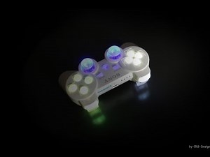 PS3 Custom Controller "white rainbow" by CKS-Design [FULL HD]