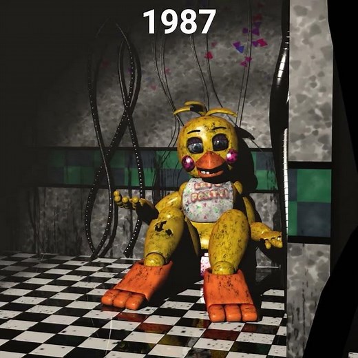 FNAF Toy Chica 67 over the years
