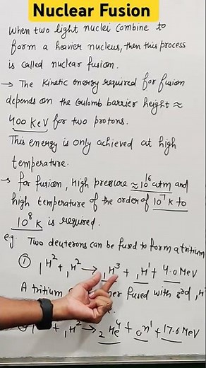 Nuclear Fusion | Nuclei class 12