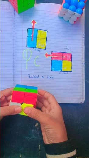 How to solve 2 by 2 Rubik's Cube patterns two box😊🤩#youtube #shorts #Rubik's Cube#‪@KingofCubers‬