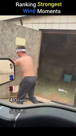 Ranking the Strongest Wind Moments 🌪️ | Extreme Wind Fails Caught on Camera #shorts