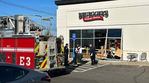 Five seriously injured after Jeep crashes into bagel shop in Wallingford