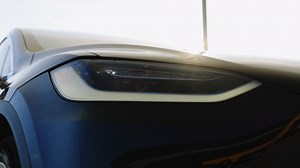 Car Front Full Led Matrice Light Of Tesla Stock Footage SBV-349041375 - Storyblocks