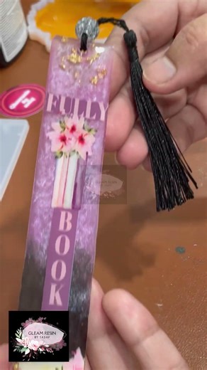 Resin bookmark | how to make resin bookmark | Gleamresinbysadaf #shortsviral #youtubeshorts #resin