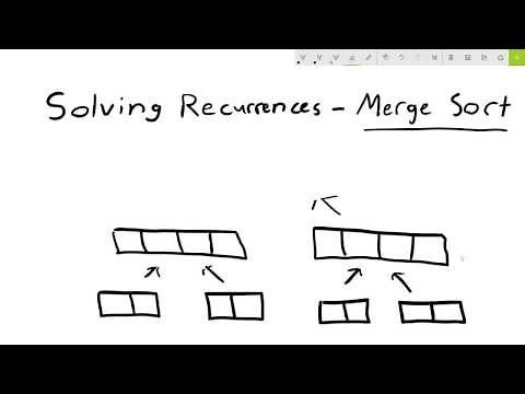 Solving Recurrences Example - Merge Sort (Master Method)
