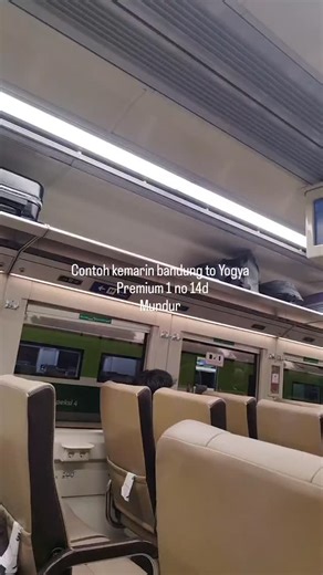 Doyanulin_channel on Instagram: "Tips naik kereta api malabar dari bandung ke Yogyakarta supaya gak dapat kursi mundur simak ya #pre1no9a #keretaapi #malabar"