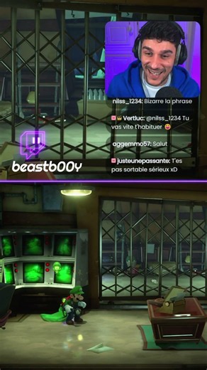 💦 Double sens sur #luigismansion3 ! 👻 #beastb00y sur #twitch #gaming #humour