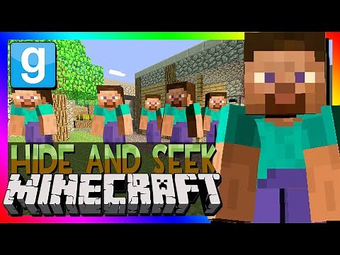 Garry's Mod | MINECRAFT HIDE AND SEEK | Gmod Minecraft Mod (Steve Playermodel)