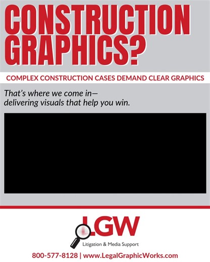 Complex construction cases demand clear visuals. That’s where we come in. Our construction graphics break down timelines, processes, structural details, and site conditions with clarity and precision so your audience understands exactly what happened and why it matters. Clear graphics lead to stronger arguments and better outcomes. 📞 800-577-8128 💻 www.LegalGraphicWorks.com #LegalGraphicworks #ConstructionGraphics #TrialGraphics #LitigationSupport #VisualEvidence #CaseClarity #ConstructionLiti