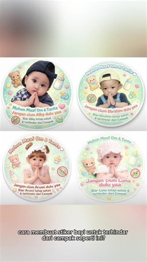 Cara Membuat Stiker Bayi Anti Cium yang Kreatif