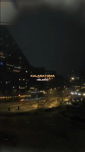 Kalasatama Night Vibe - Helsinki Metro Aesthetic (No Music) #aestheticvideo #shorts #cinematic