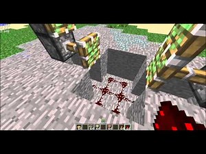 How to build a 2x3 piston door in minecraft