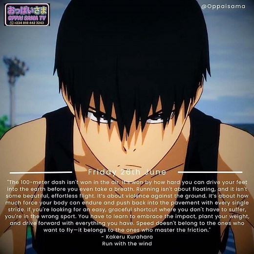 The Brutal Reality of Speed | Iconic Kakeru Kurahara Quote (Run with the Wind)