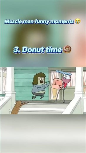 Regular show Muscle man funny moments 💪😭#funny #shorts #shortsfeed