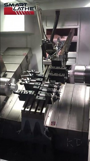 How to process the metal workpiece by a dual spindle CNC lathe with a fully automatic solution part2