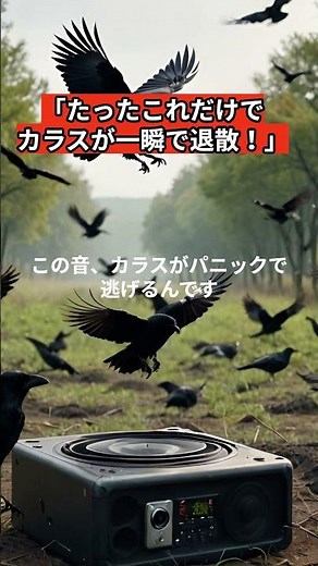 カラス撃退音｜一瞬で飛び去る高周波＆天敵音【害鳥対策・ベランダ被害防止】