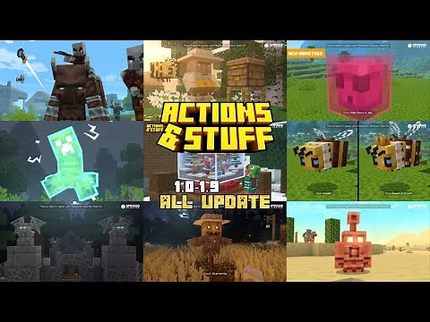Action & Stuff Mod 1.0–1.9 | All Updates & Features in Minecraft (Bedrock)