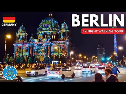 Berlin: Festival of Lights: 4K Night Walking Tour - October 2023