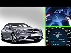 How to Access the Workshop Menu in Mercedes-Benz C-Class (W204) Instrument Cluster